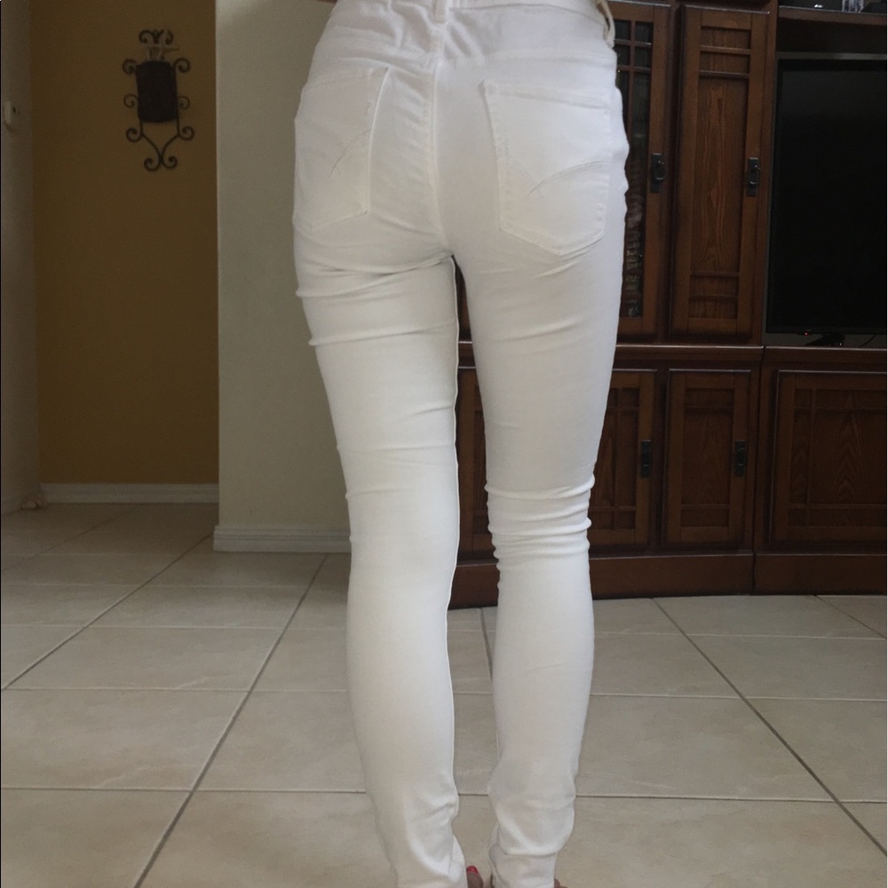 Pacsun Bullhead White High Rise Skinniest Jeans